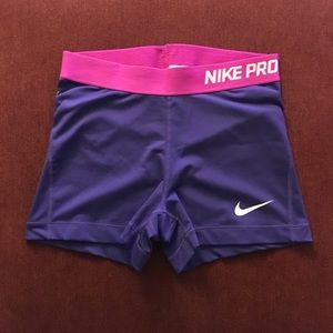 Nike pro spandex shorts